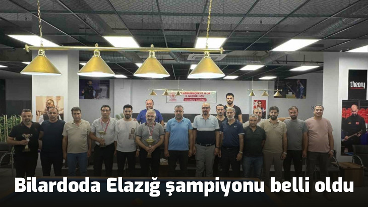 Bilardoda Elazığ şampiyonu belli oldu