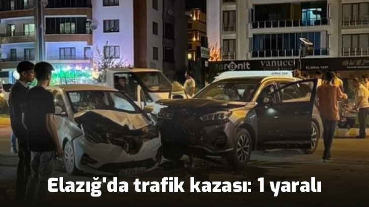 Elazığ'da trafik kazası: 1 yaralı